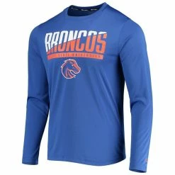 Champion Men's Royal Boise State Broncos Wordmark Slash Long Sleeve T-Shirt -Colosseum Store DSCO1153016112 1350 ALT2