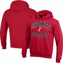 Champion Men's Red Cincinnati Bearcats High Motor Pullover Hoodie
