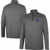 Colosseum Men's Charcoal Boise State Broncos Logo Quarter-Zip Windshirt
