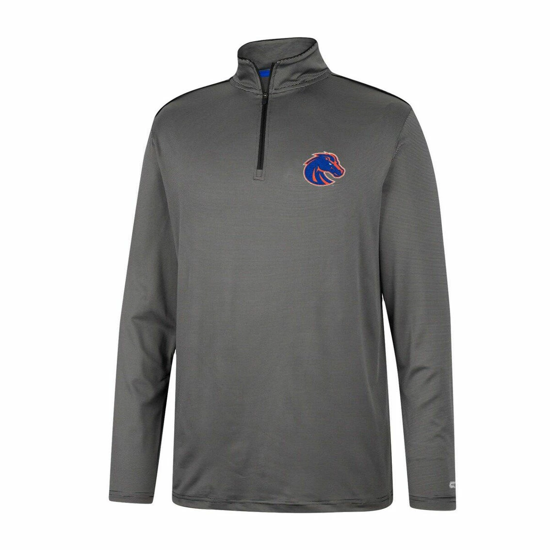 Colosseum Men's Charcoal Boise State Broncos Logo Quarter-Zip Windshirt 5 Colosseum Men's Charcoal Boise State Broncos Logo Quarter-Zip Windshirt - Image 3
