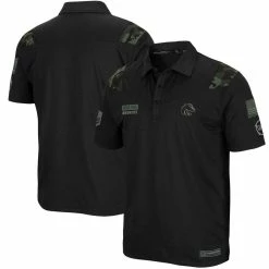 Colosseum Men's Black Boise State Broncos OHT Military Appreciation Sierra Polo