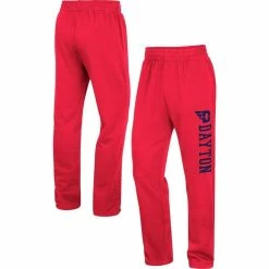 Men's Colosseum Red Dayton Flyers Wordmark Pants -Colosseum Store DSCO1153026800 2910 ALT1