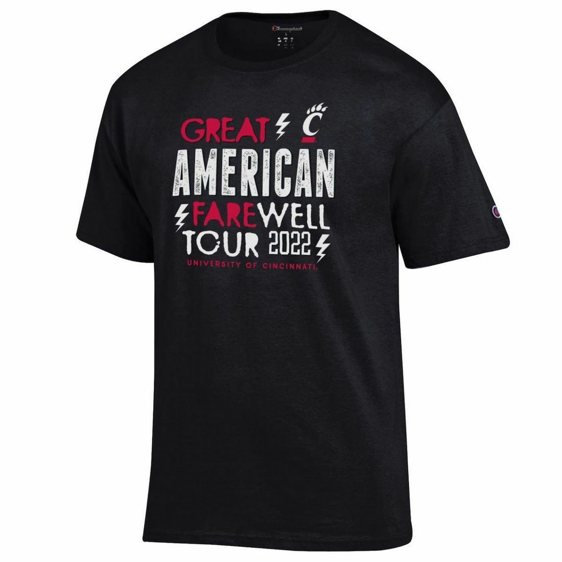 Champion Men's Black Cincinnati Bearcats Farewell Tour T-Shirt 5 Champion Men's Black Cincinnati Bearcats Farewell Tour T-Shirt - Image 3