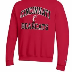 Champion Men's Red Cincinnati Bearcats High Motor Pullover Sweatshirt