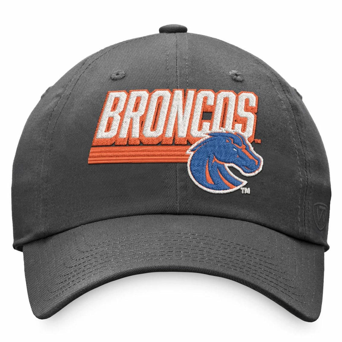 Top Of The World Men's Charcoal Boise State Broncos Slice Adjustable Hat 5 Top Of The World Men's Charcoal Boise State Broncos Slice Adjustable Hat - Image 3
