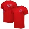 Image One Men's Red Dayton Flyers Mascot Scenery Premium T-Shirt -Colosseum Store DSCO1154672596 2910