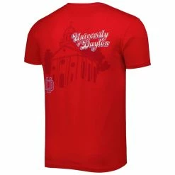 Image One Men's Red Dayton Flyers Mascot Scenery Premium T-Shirt -Colosseum Store DSCO1154672596 2910 ALT3