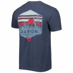 Image One Men's Navy Dayton Flyers Landscape Shield T-Shirt -Colosseum Store DSCO1155769912 1320 ALT3