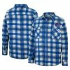 Colosseum Men's Royal/White Boise State Broncos Ellis Plaid Full-Snap Shirt Jacket -Colosseum Store DSCO1156132938 1350
