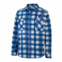 Colosseum Men's Royal/White Boise State Broncos Ellis Plaid Full-Snap Shirt Jacket 8 Colosseum Men's Royal/White Boise State Broncos Ellis Plaid Full-Snap Shirt Jacket -Colosseum Store DSCO1156132938 1350 ALT2