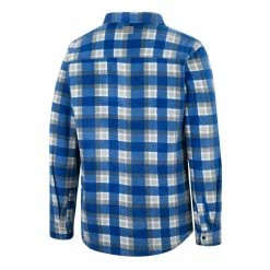 Colosseum Men's Royal/White Boise State Broncos Ellis Plaid Full-Snap Shirt Jacket 9 Colosseum Men's Royal/White Boise State Broncos Ellis Plaid Full-Snap Shirt Jacket -Colosseum Store DSCO1156132938 1350 ALT3
