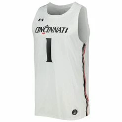 Under Armour Men's #1 White Cincinnati Bearcats Team Replica Basketball Jersey -Colosseum Store DSCO1156801966 3550 ALT2