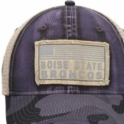Men's Colosseum Charcoal Boise State Broncos OHT Military Appreciation United Trucker Snapback Hat -Colosseum Store DSCO1156873376 1904 ALT2