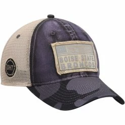 Men's Colosseum Charcoal Boise State Broncos OHT Military Appreciation United Trucker Snapback Hat -Colosseum Store DSCO1156873376 1904 ALT3