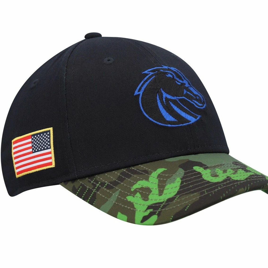 Nike Men's Black/Camo Boise State Broncos Veterans Day 2Tone Legacy91 Adjustable Hat 4 Nike Men's Black/Camo Boise State Broncos Veterans Day 2Tone Legacy91 Adjustable Hat - Image 2