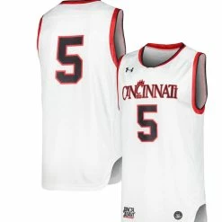 Under Armour Men's White Cincinnati Bearcats Replica Basketball Jersey