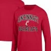 Men's Champion Red Cincinnati Bearcats High Motor Long Sleeve T-Shirt