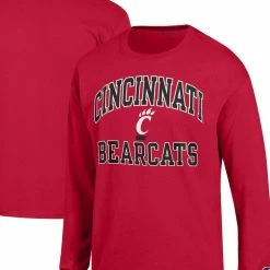 Men's Champion Red Cincinnati Bearcats High Motor Long Sleeve T-Shirt -Colosseum Store DSCO1158072599 2910 ALT1