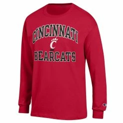 Men's Champion Red Cincinnati Bearcats High Motor Long Sleeve T-Shirt -Colosseum Store DSCO1158072599 2910 ALT2