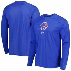 Nike Men's Royal Boise State Broncos Spotlight Raglan Performance Long Sleeve T-Shirt