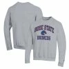 Champion Men's Heather Gray Boise State Broncos High Motor Pullover Sweatshirt -Colosseum Store DSCO1158932636 1927