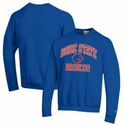 Champion Men's Royal Boise State Broncos High Motor Pullover Sweatshirt