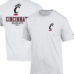 Champion Men's White Cincinnati Bearcats Stack 2-Hit T-Shirt -Colosseum Store DSCO1159401048 3550 ALT1