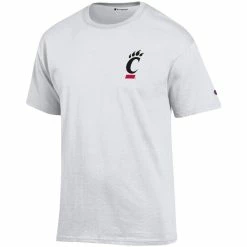 Champion Men's White Cincinnati Bearcats Stack 2-Hit T-Shirt -Colosseum Store DSCO1159401048 3550 ALT2