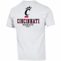 Champion Men's White Cincinnati Bearcats Stack 2-Hit T-Shirt -Colosseum Store DSCO1159401048 3550 ALT3