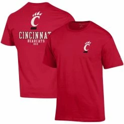 Champion Men's Red Cincinnati Bearcats Stack 2-Hit T-Shirt