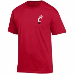 Champion Men's Red Cincinnati Bearcats Stack 2-Hit T-Shirt -Colosseum Store DSCO1159428886 2910 ALT2