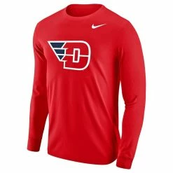 Nike Men's Red Dayton Flyers Big Logo Performance Long Sleeve T-Shirt -Colosseum Store DSCO1159605280 2910 ALT2